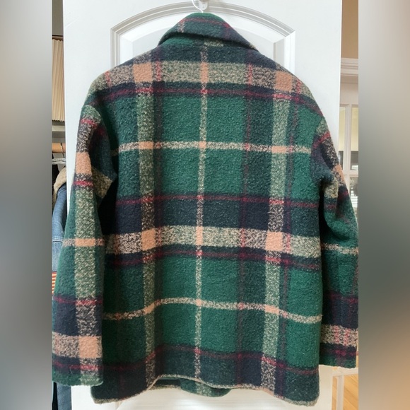 On Parle De Vous Wool Plaid Coat - Picture 3 of 7